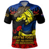 Parramatta Eels Polo Shirt ANZAC Day Red Poppy And Brave Hearts Remembrance