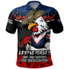 Sydney Roosters Polo Shirt ANZAC Day Red Poppy And Brave Hearts Remembrance