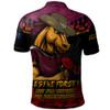 Brisbane Broncos Polo Shirt ANZAC Day Red Poppy And Brave Hearts Remembrance