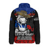 Canterbury-Bankstown Bulldogs Padded Jacket ANZAC Day Red Poppy And Brave Hearts Remembrance