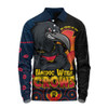 Adelaide Crows Long Sleeve Polo Shirt NAIDOC Week Aboriginal Culture And Spirit Of Pride Design