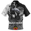 Collingwood Zip Polo Shirt NAIDOC Week Aboriginal Culture And Spirit Of Pride Design