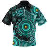 Indigenous Australian Aboriginal Zip Polo Shirt Naidoc Week 2026 50 Years Of Deadly Circle Of Memory Pathways
