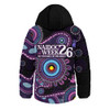 Indigenous Australian Aboriginal Hooded Padded Jacket Naidoc Week 2026 50 Years Of Deadly Circle Of Memory Pathways