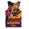 Brisbane Lions Men Singlet NAIDOC Week Aboriginal Culture And Spirit Of Pride Design