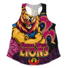 Brisbane Lions Women Racerback Singlet NAIDOC Week Aboriginal Culture And Spirit Of Pride Design