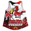 Sydney Swans Women Racerback Singlet NAIDOC Week Aboriginal Culture And Spirit Of Pride Design
