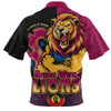 Brisbane Lions Zip Polo Shirt NAIDOC Week Aboriginal Culture And Spirit Of Pride Design