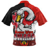 Sydney Swans Zip Polo Shirt NAIDOC Week Aboriginal Culture And Spirit Of Pride Design
