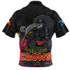 Adelaide Crows Zip Polo Shirt Naidoc Week Aboriginal Spirit Power Through Generations