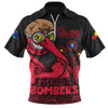 Essendon Zip Polo Shirt Naidoc Week Aboriginal Spirit Power Through Generations