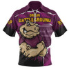 Queensland Maroons Zip Polo Shirt Origin Battleground Game Day Clash