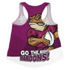 Queensland Maroons Women Racerback Singlet Battle Forged Origin Strength