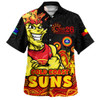 Gold Coast SUNS Hawaiian Shirt Naidoc Week Aboriginal Spirit Power Through Generations