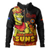 Gold Coast SUNS Hoodie Naidoc Week Aboriginal Spirit Power Through Generations