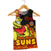 Gold Coast SUNS Men Singlet Naidoc Week Aboriginal Spirit Power Through Generations