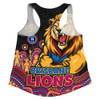 Brisbane Lions Women Racerback Singlet Naidoc Week Aboriginal Spirit Power Through Generations