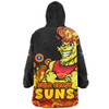 Gold Coast SUNS Snug Hoodie Naidoc Week Aboriginal Spirit Power Through Generations