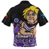 Fremantle Zip Polo Shirt Naidoc Week Aboriginal Spirit Power Through Generations