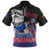 Western Bulldogs Zip Polo Shirt Naidoc Week Aboriginal Spirit Power Through Generations