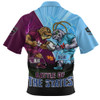 New South Wales Blues Zip Polo Shirt Origin Showdown NSW Vs QLD Game Day Power Rise