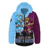 New South Wales Blues Hooded Padded Jacket Origin Showdown NSW Vs QLD Game Day Power Rise