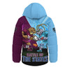New South Wales Blues Hooded Padded Jacket Origin Showdown NSW Vs QLD Game Day Power Rise