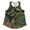 Indigenous Australian Aboriginal Women Racerback Singlet NAIDOC Week Sacred Aboriginal Tracks Of Country Spirit