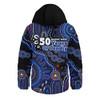 Indigenous Australian Aboriginal Hooded Padded Jacket NAIDOC Week Sacred Aboriginal Tracks Of Country Spirit