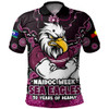 Manly Warringah Sea Eagles Polo Shirt NAIDOC Week Aboriginal Power Journey Of Spirit Paths