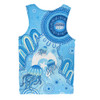 Indigenous Australian Aboriginal Men Singlet Aboriginal Ocean Dreaming Tracks For NAIDOC Week Pride