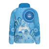 Indigenous Australian Aboriginal Padded Jacket Aboriginal Ocean Dreaming Tracks For NAIDOC Week Pride