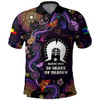 Indigenous Australian Aboriginal Polo Shirt Butterfly Dreaming NAIDOC Country Connection