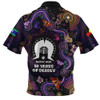 Indigenous Australian Aboriginal Zip Polo Shirt Butterfly Dreaming NAIDOC Country Connection