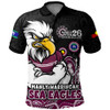 Manly Warringah Sea Eagles Polo Shirt NAIDOC Week Strength Of Sacred Spirit
