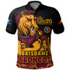 Brisbane Broncos Polo Shirt NAIDOC Week Strength Of Sacred Spirit