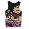 Queensland Maroons Men Singlet NAIDOC Week Strength Of Sacred Spirit