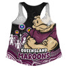 Queensland Maroons Women Racerback Singlet NAIDOC Week Strength Of Sacred Spirit