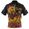 Brisbane Broncos Zip Polo Shirt NAIDOC Week Strength Of Sacred Spirit