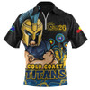 Gold Coast Titans Zip Polo Shirt NAIDOC Week Strength Of Sacred Spirit