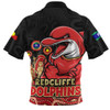 Redcliffe Dolphins Zip Polo Shirt NAIDOC Week Strength Of Sacred Spirit