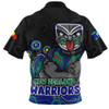 New Zealand Warriors Zip Polo Shirt NAIDOC Week Strength Of Sacred Spirit
