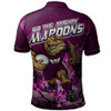 Queensland Maroons Polo Shirt Origin Power Breakthrough Rise