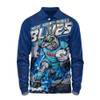 New South Wales Blues Long Sleeve Polo Shirt Origin Power Breakthrough Rise