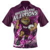 Queensland Maroons Zip Polo Shirt Origin Power Breakthrough Rise