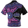 Indigenous Australian Aboriginal Zip Polo Shirt Naidoc Journey Of Ancestral Spirit Paths