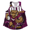 Queensland Maroons Women Racerback Singlet Ripped Origin Power Unleashed