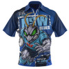 New South Wales Blues Zip Polo Shirt Ripped Origin Power Unleashed