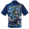 New South Wales Blues Zip Polo Shirt Ripped Origin Power Unleashed