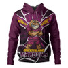 Queensland Maroons Hoodie Cracked Origin Fury Rise